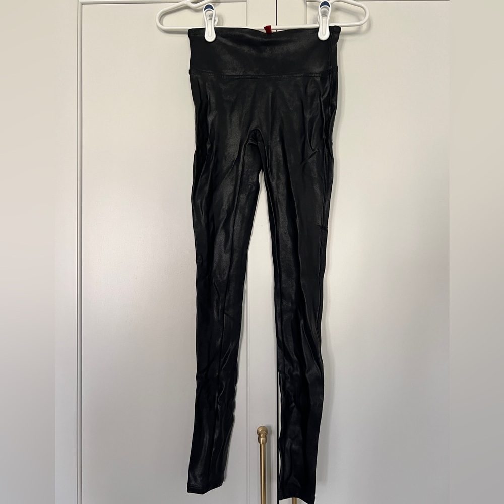 Black Faux Leather Leggings